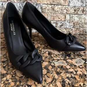 BEAUTIISOLES Camilla Black Nappa Leather Pump